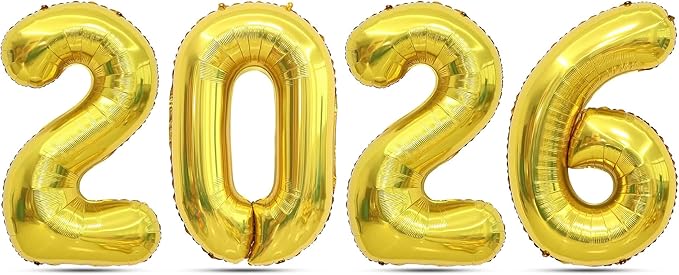 2026 Balloons 42 Inch Gold Foil 2026 Balloon Numbers For New Years Balloons New Years Eve Party Supplies 2026 Nye Decorations Happy New Year Decorations Graduation Globos Para Años Nuevo