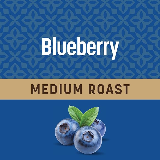 Don Francisco's Blueberry Ground Coffee, Medium Roast – 100% Arabica, Flavored Coffee, 3-Pack of 12 oz Bags