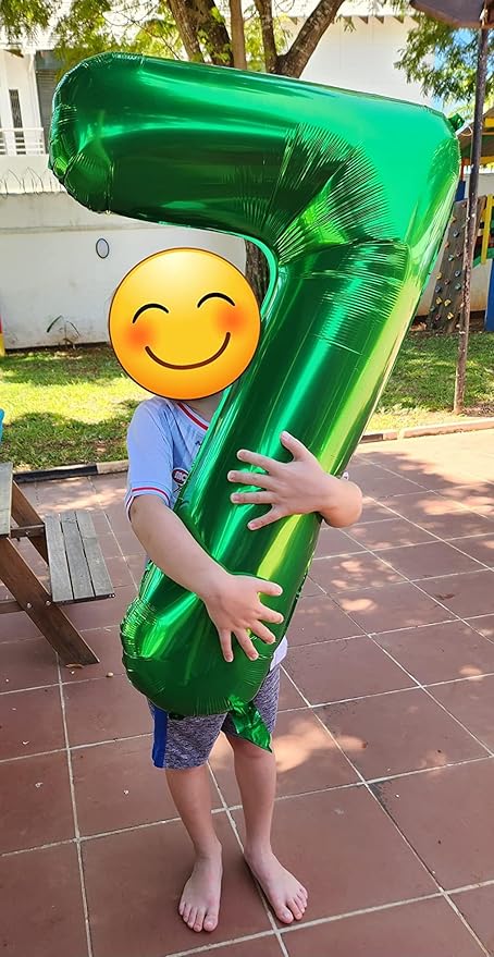 Balloon Numbers 40 Inch, 17 Balloons for Birthday Party, Dark Green Number Balloons for 17 71 Game Competition Wedding Anniversaries Party