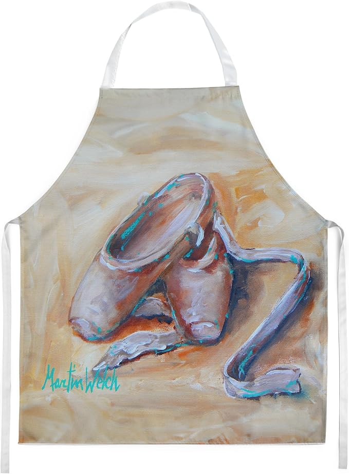 Caroline's Treasures Toe Toe Ballet Shoes Apron Cooking Kitchen Server Baking Crafts Gardening for Adult Women Men, Unisex, Large, Multicolor