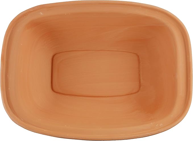 Eurita Clay Roaster, 4 Quart, 3.78 Litres, Non-Stick Earthenware, Toxin-Free, Healthy Clay Pot Cooking, Versatile Cooking Dutch Oven, Digital Recipe and Instructions Included