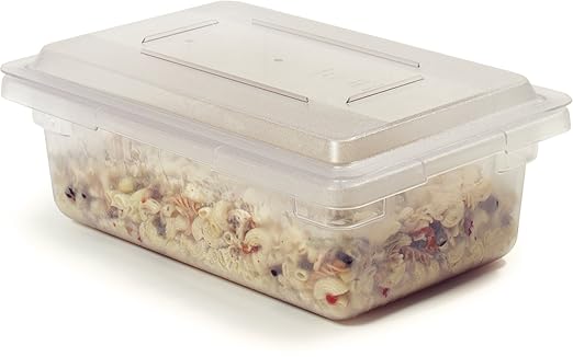 Carlisle FoodService Products Storplus Food Storage Container Lid with Stackable Design for Catering, Buffets, Restaurants, Polycarbonate (Pc), 18 X 12 Inches, Clear