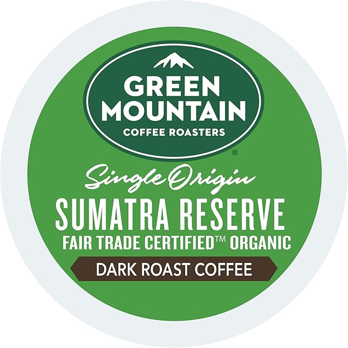 Green Mountain Coffee Roasters Sumatra Reserve, Single-Serve Keurig K-Cup Pods, Dark Roast Coffee Pods, 96 Count