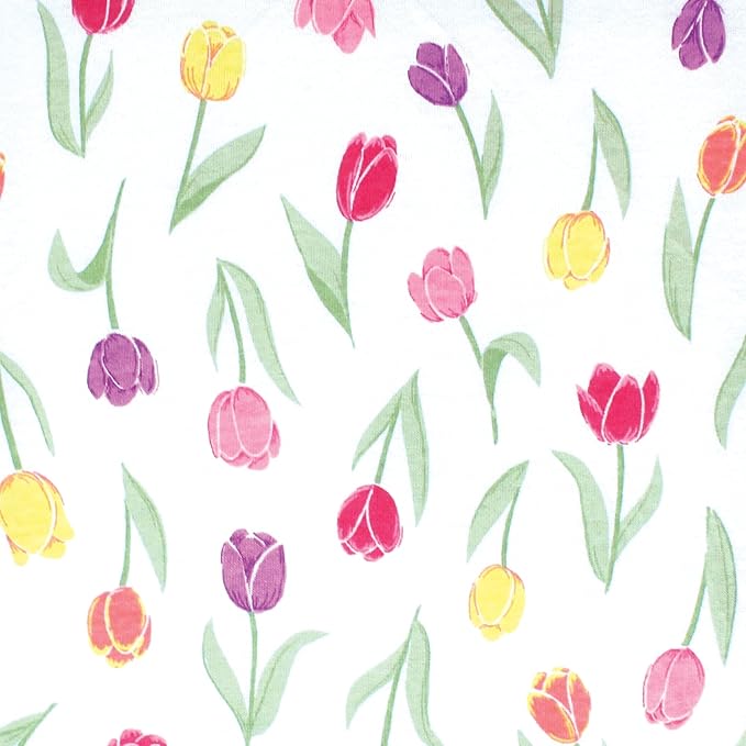 Hudson Baby Unisex Baby Cotton Toddler Pillow Case, Spring Tulips, One Size