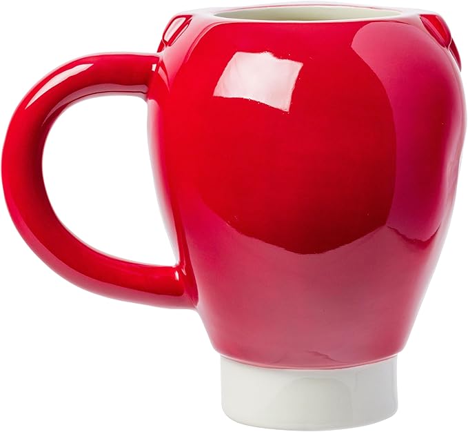 Silver Buffalo Power Rangers Ceramic 3D Sculpted Mug Featuring Red Ranger, 20 Ounces