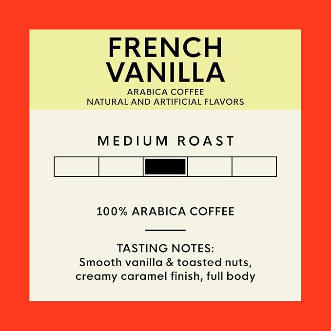 San Francisco Bay K-Cup Coffee Pods, French Vanilla (80 ct), Medium Roast, Commercially Compostable Single-Serve Flavored Coffee Pods