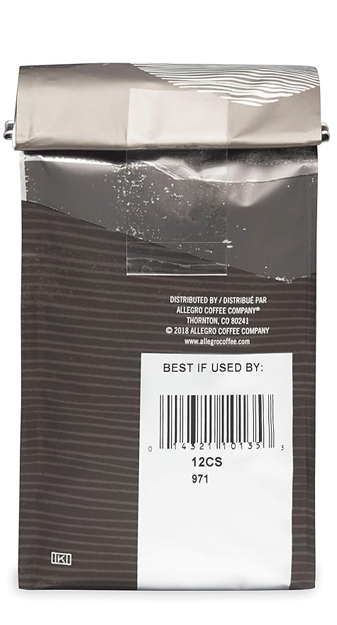 Allegro Coffee, Coffee Colombia El Premio De Timana Whole Bean, 12 Ounce (Pack of 6)