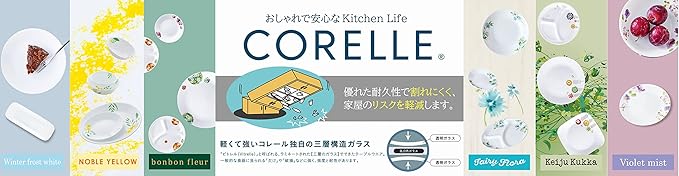 Corelle J2310-N CP-8904 Plate, Plate, Width 5.1 x Depth 5.1 x Height 1.4 inches (13 x 13 x 3.5 cm), Shatter-Resistant, Lightweight, Winter Frost White, Square, Small Bowl