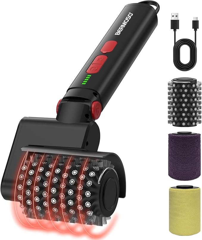 Electric Grill Brush, Cordless BBQ Grill Cleaner Tool With 3-Speed for Burnt Grease, Anti-Shedding Safe Wire, 150+ Min Runtime & Waterproof, Effortless Grill Brush for Backyard Barbecue Outdoor Grills