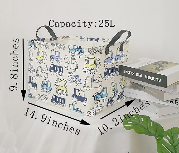 Rectangle Gift Shelf Nursery Storage Basket Laundry Hamper Storage Box and Bins for Home Clothes with Handles