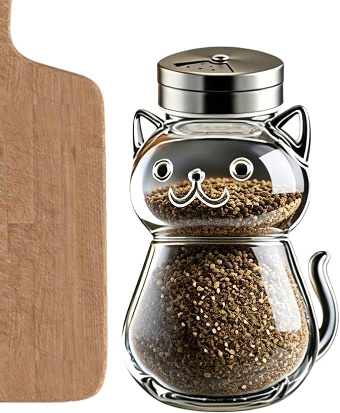 Animal Seasoning Jars, Fine Salt Shaker, Kitchen Utility with Portable Feature, Household Fixture with Secure Grip, 2.76x4.13 inches Dining Accessory, Organizer for Jelly Condiments Spices Preparation