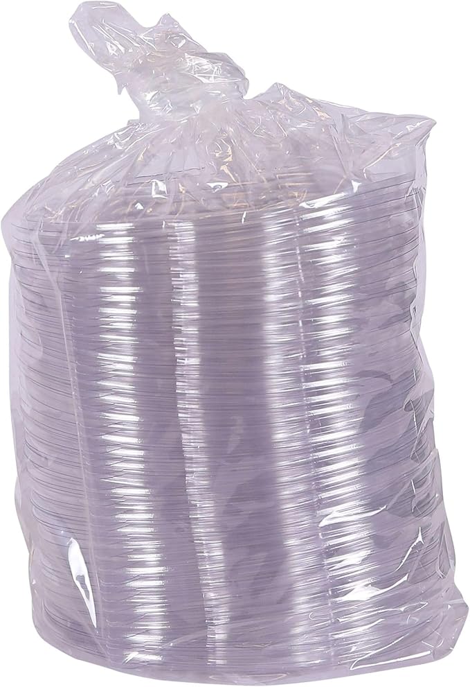 Eco-Products Compostable 24-48oz Salad Bowl Lids, Case of 300, Fits 24-48oz Round To Go Containers, Renewable PLA Material Made from Plants, Cold Foods, Clear, ASTM Compliant, BPI-Certified