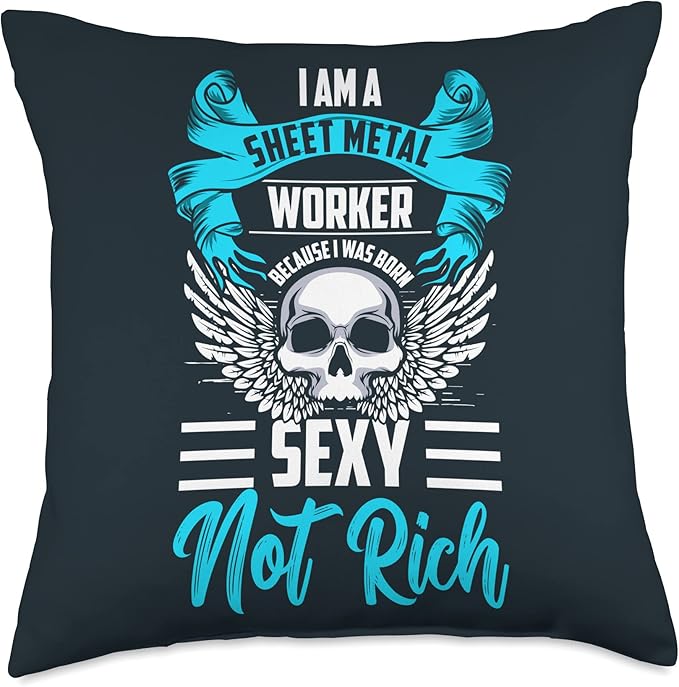Journeyman Sheet Metal Worker Union Sheet Metal Worker Throw Pillow