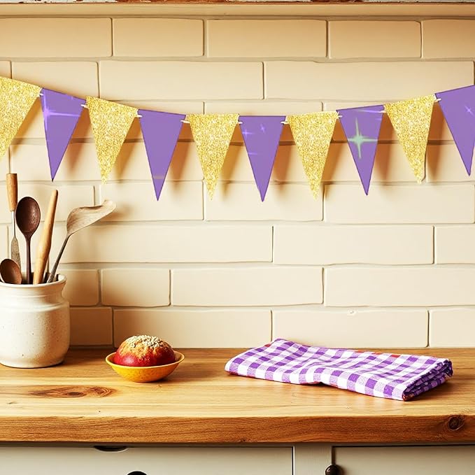 Graduation Decorations Purple Gold 2026/Purple Graduation Party Decorations 2026/Purple Gold Balloon Table Centerpiece Decorations/Birthday