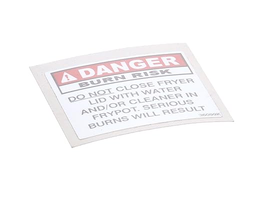Henny Penny 36099 Danger Label