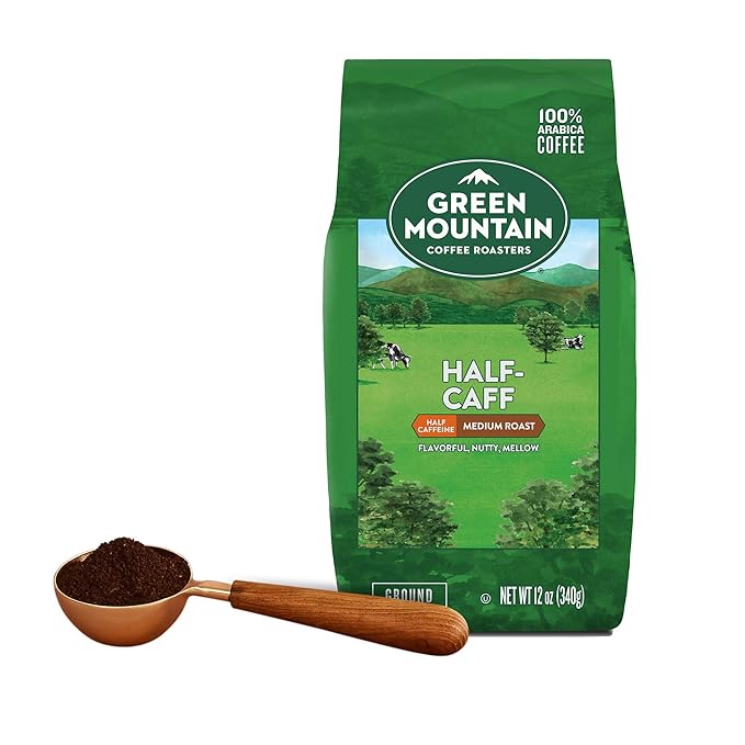 Green Mountain Coffee Roasters Half-Caff, 12 oz. Ground (Pack of 2)