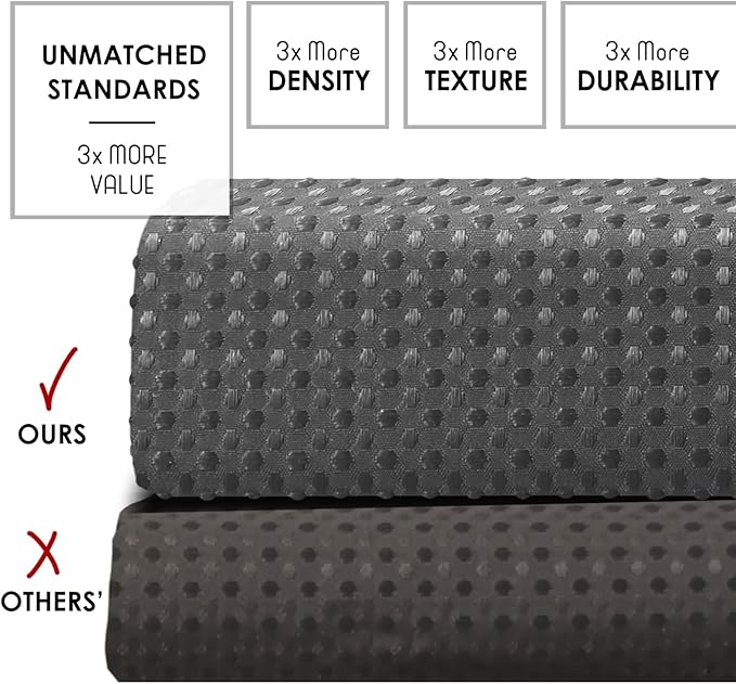 Clara Clark Grey Shower Curtain Set with Black Shower Caddy Hanging - Fabric Shower Curtains and Stainless Steel Shower Caddies, Bathroom Shower Curtain Sets with Corner Shower Caddy Dorm