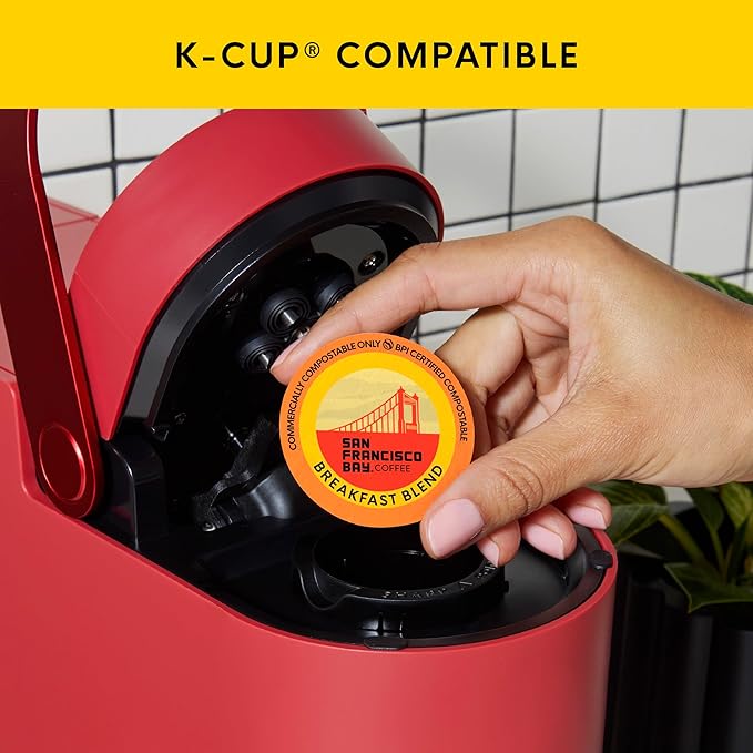 San Francisco Bay K-Cup Coffee Pods, Breakfast Blend (36 ct), Medium Roast, Commercially Compostable Single-Serve Coffee Pods