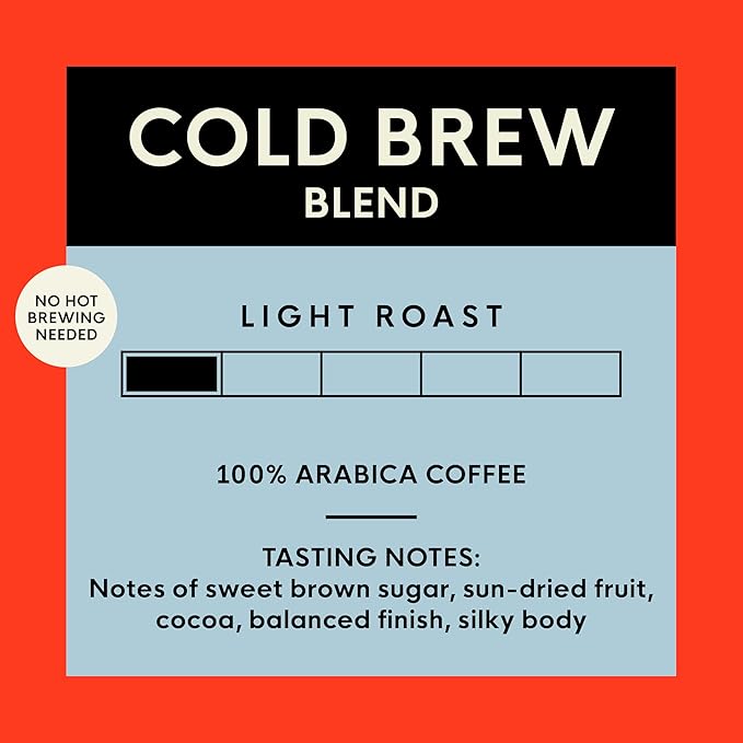San Francisco Bay Ground Coffee, Cold Brew Blend (28 oz Bag), Coarse Ground, Medium Roast Coffee