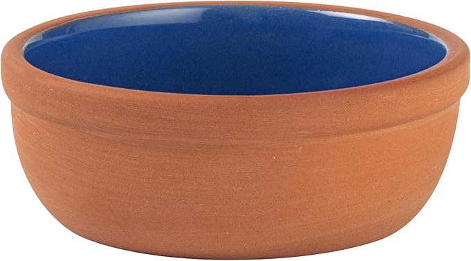 Restaurantware Terracotta Cazuela Bowls 2 Pack of 5 oz Durable Rustic Serving Dish Glazed Oven-Safe Bowl Freezer-Safe Tapas Dish Microwave-Safe Dishwasher-Safe