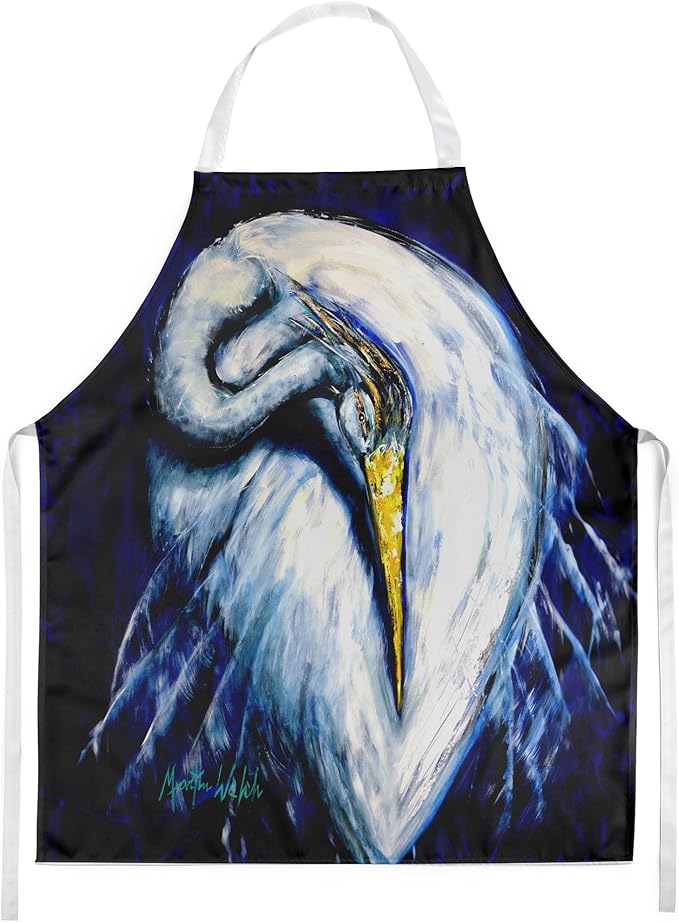 Caroline's Treasures Heron Freshen Up Apron Cooking Kitchen Server Baking Crafts Gardening for Adult Women Men, Unisex, Large, Multicolor