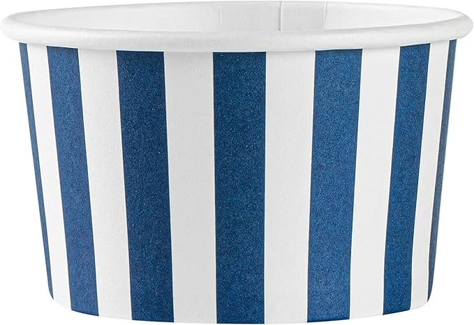 Restaurantware Blue 200 Count To Go Cup Disposable 3 x 3 x 1.8 Inches Paper Mini Cup Grease-Resistant Cup Recyclable Durable Design, Lids Sold Separately
