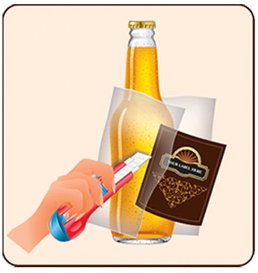 FastLabel Fermentation Accessories - Standard 12oz Beer Bottle labels - Never scrub a bottle again brought to you by FastFerment