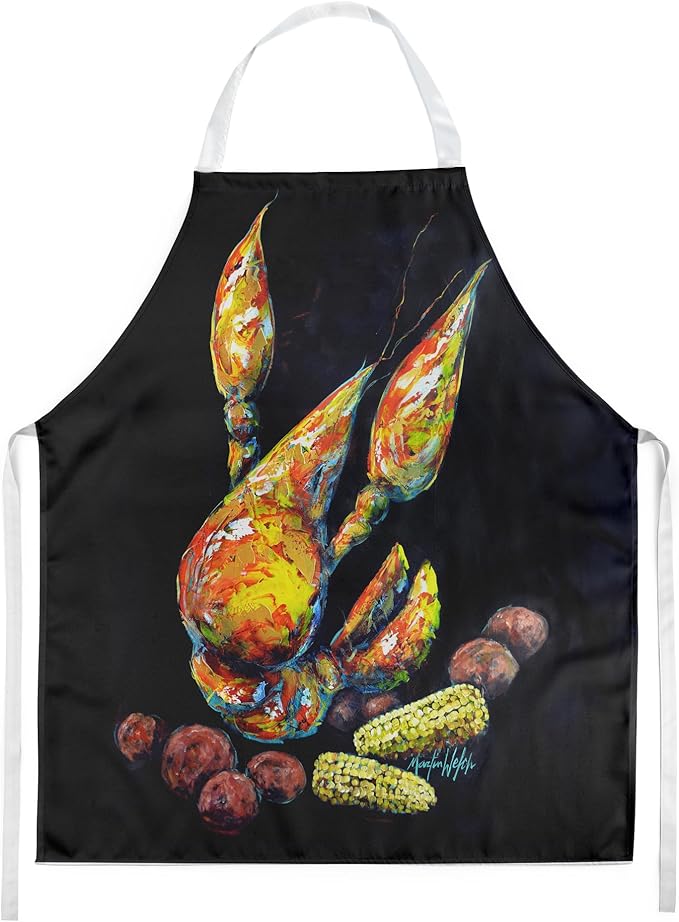 Caroline's Treasures Crawfish Boiling Pot Apron Cooking Kitchen Server Baking Crafts Gardening for Adult Women Men, Unisex, Large, Multicolor
