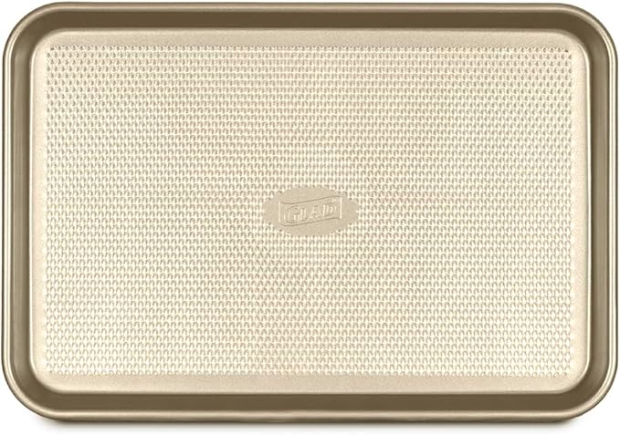 Glad Premium Nonstick Cookie Sheet - Heavy Duty Baking Pan with Raised Diamond Texture, Medium