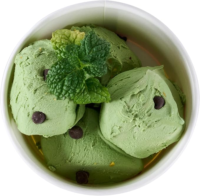 Restaurantware Ice Cream Cups 50 Pack of 8 oz Leak-Resistant Disposable Dessert Bowl Frozen Yogurt Cup Round Paper Container For Cold And Hot Desserts
