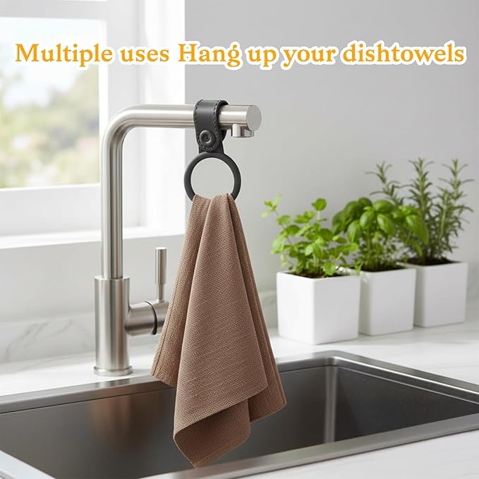4 Pcs Silicone Kitchen Towel Holder Waterproof Dish Towel Holder Adjustable Soft Hanging Tea Towel Clips Non-Slip for Kitchen Rag Cabinet Bathroom Rods Oven Handle Door Stove