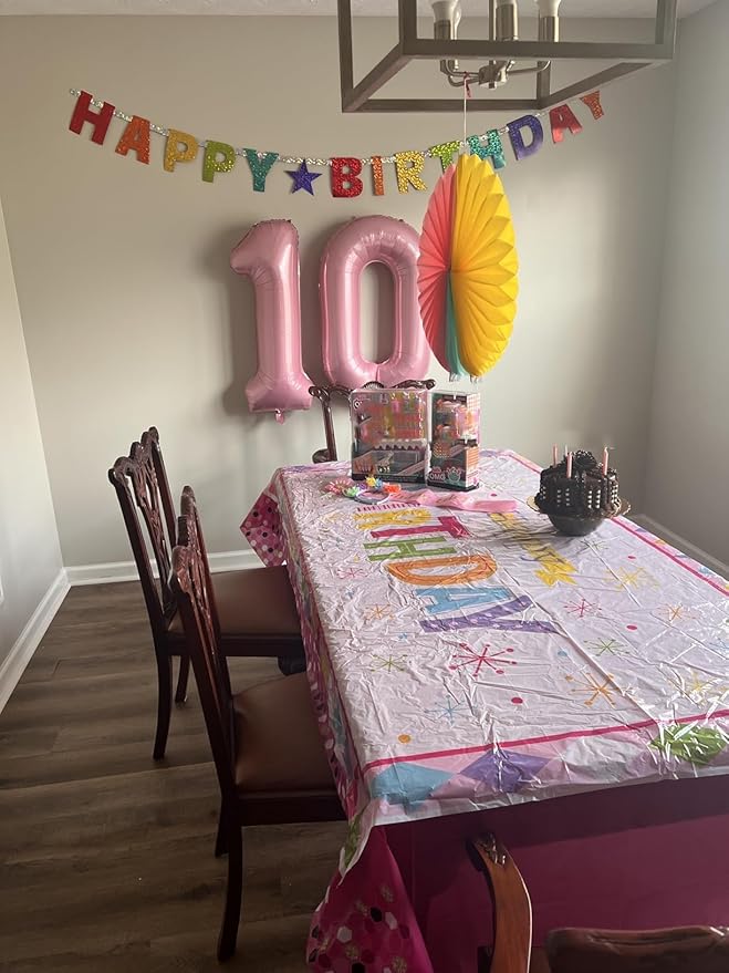 Balloons One Number for First Birthday, Balloon Numbers 40 Inch, Pearl Pink for Baby Shower, Big Baloon for 1 11 12 13 16 18 21 Birthday Wedding Anniversaries Party