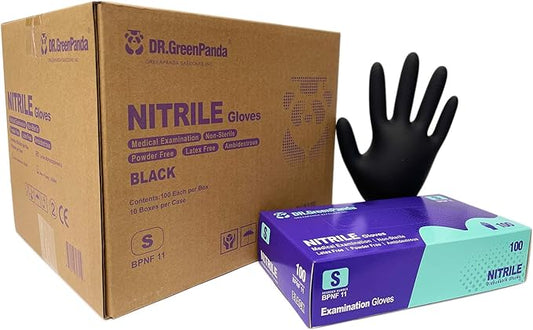 Dr.GreenPanda Nitrile Gloves - 3 Mil - Food Safe & Medical Exam Disposable Gloves - Latex Free Powder Free Non-Sterile