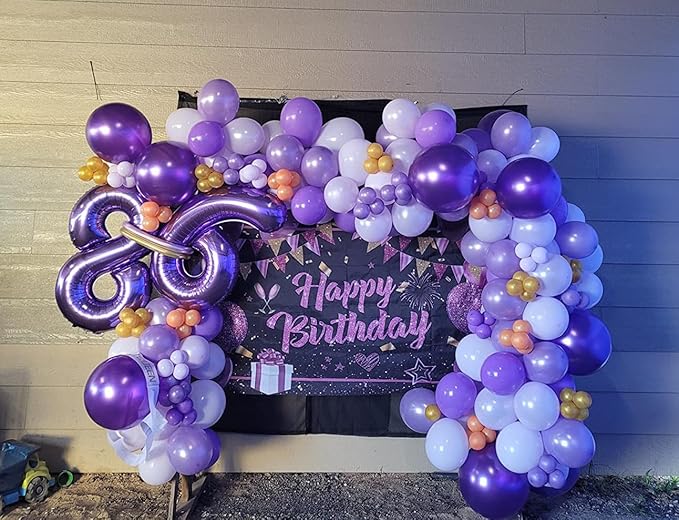 18 Balloon Numbers, Numbers 18 Balloons 40 In, 18th Birthday Decorations for Boys Girls, 81st Purple Birthday Big Party Decorations for Engagement, Celebration Party, Graduations