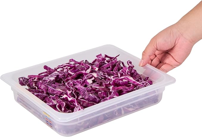 Restaurantware Food Storage Container 10 Pack of 12.7 x 10.3 x 2.5 Inches Plastic Stackable Storage Box White Reusable Label Container Dishwasher Safe For Restaurants And Kitchens