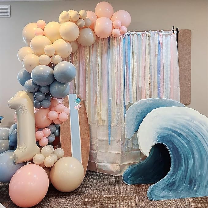 Cream One Number Balloons 40 Inch First Birthday Decorations for Boy, Big Balloons Birthday Party Supplies for Engagement, Wedding, Celebration Party, Graduations, Photo Shoot