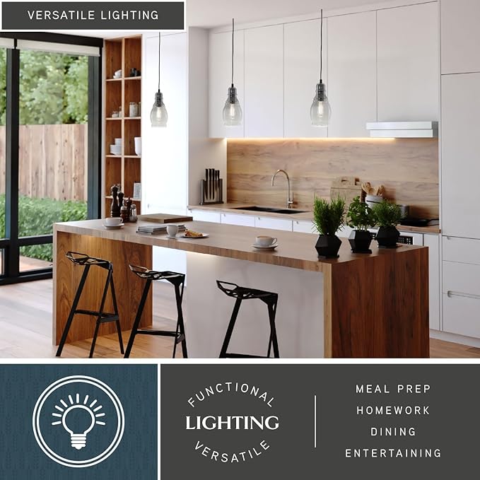 VAXCEL Millie Matte Black Mini Pendant Ceiling Light Smoke Gray Glass