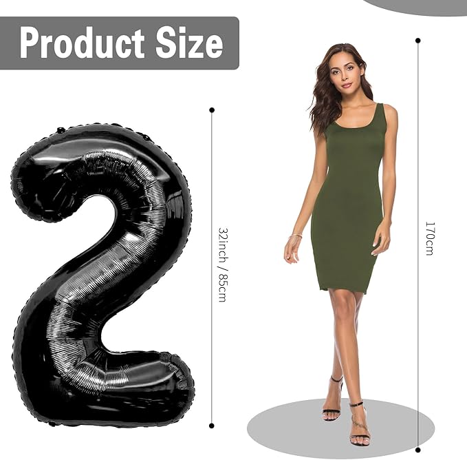2026 Balloons 40 Inch Black 2026 Balloon Numbers 2026 Foil Balloon 2026 Decorations Graduation Balloons 20 22 26 60 62 Balloon Numbers for New Year Birthday Anniversary Decorations