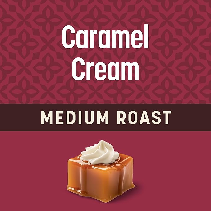 Don Francisco's Caramel Cream Ground Flavored Coffee: Rich, Aromatic 100% Arabica Beans - Expertly Roasted for a Delightful Morning Brew (10 oz Can)