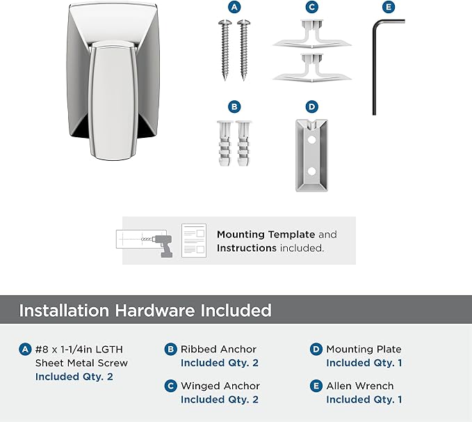 Amerock BH3601026 | Chrome Single Robe Hook | 2-5/8 in. (67 mm) Length Towel Holder | Highland Ridge | Towel Hook for Bathroom | Bathroom Hardware | Bath Accessories