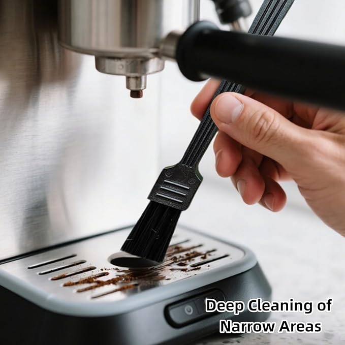 3 Pcs Coffee Grinder Cleaning Brush Black Coffee Machine Brush Espresso Grinde Cleaning Tools for Barista Home Kitchen