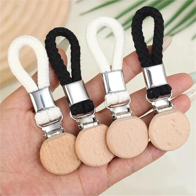 15pcs Braided Bathroom Towel Clips Multipurpose Clothes Hats Organizer Holder Slip Metal Clamp Kitchen Home Storage(Black)