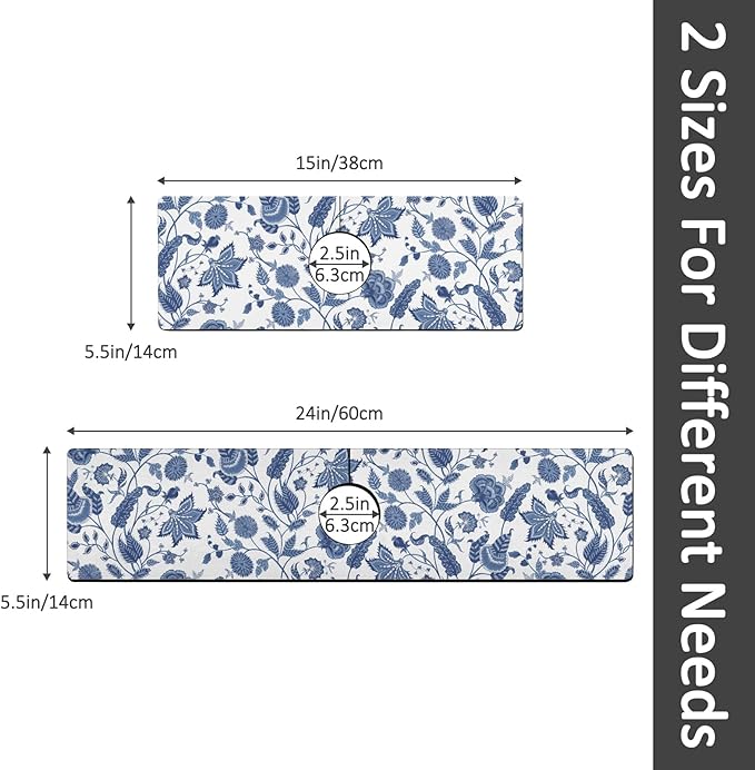 24" X 5.5" Kitchen Sink Splash Guard Faucet Mat Flora Super Absorbent Fast Drying Faucet Guard & Draining Mat Sink Splash Guard Behind Faucet for Kitchen, Bathroom