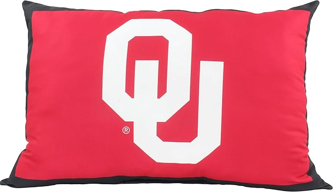 College Covers Everything Comfy Oklahoma Sooners 20" x 28" Fully Stuffed Big Logo Pillow