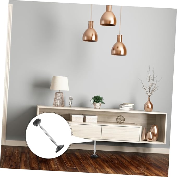 OSALADI Adjustable Cabinet Support Pole Telescopic Rod for Undermount Sink Furniture Height Range Dual Thread System for Bathroom and Kitchen Cabinets