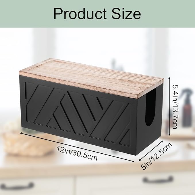 Paper Towel Dispenser Wall Mount Paper Towel Holder with Lid Solid Wood Commercial C-Fold, Z-Fold Hand Papers Towels Holder Dispenser Hand Towels Holders for Bathroom Kitchen Office Decor