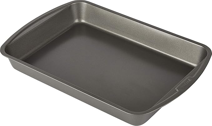 Goodcook 04048 Metal Utensil Nonstick Roast Pan, Easy Clean Dishwasher Safe, 11.5 Inch x 15.5, Silver