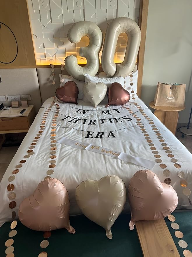 17 Balloon Numbers Cream 40 In, 17th Birthday Decorations for Boys Girls, 71st Happy Birthday Party Decor Big Balloons for Engagement, Wedding, Celebration Party, Graduations, Photo Shoot