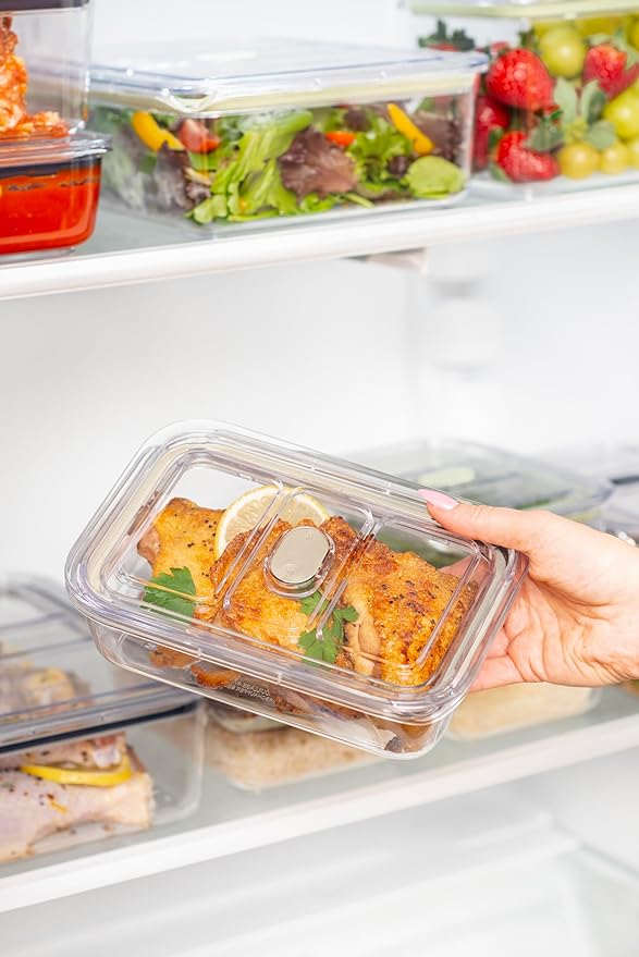 Latchlok Click 1.9 Cup Food Storage Container, Set of 2, Oat