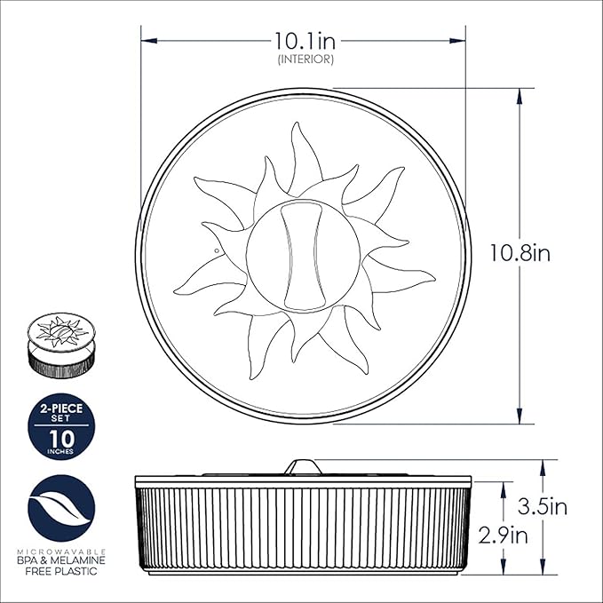 Nordic Ware Microwave Tortilla and Pancake Warmer, 10-Inch Holder - Fits Large Size Tortillas